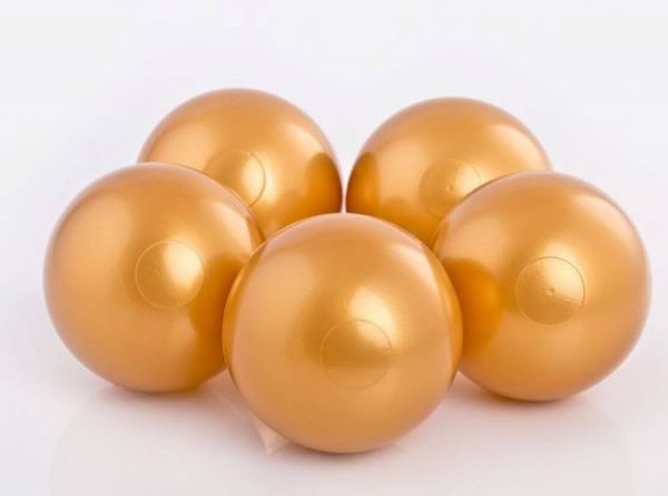 Bällebad-Bälle 8 cm Gold